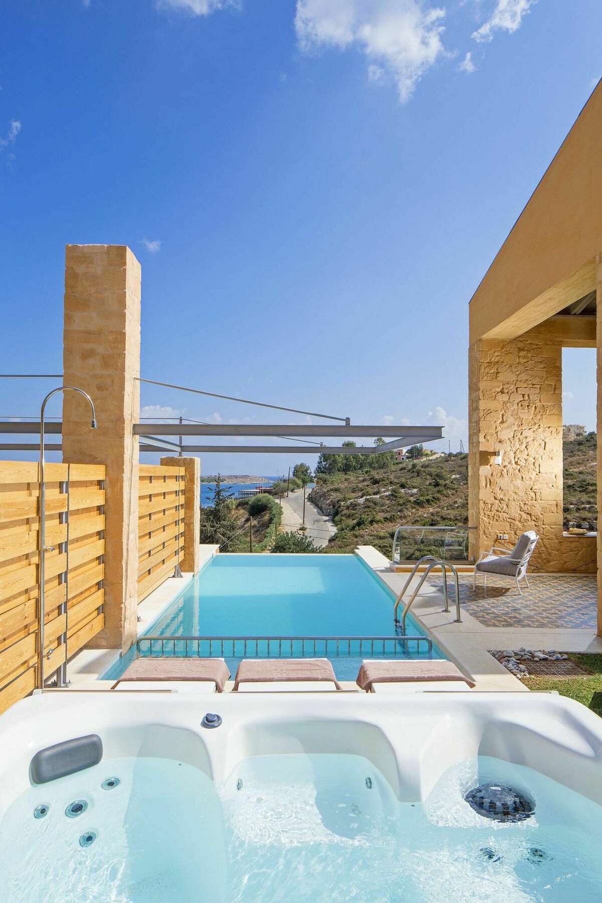 Olea Villas - Infinity Pool, Hot Tub, Sea Views Μαράθι Εξωτερικό φωτογραφία