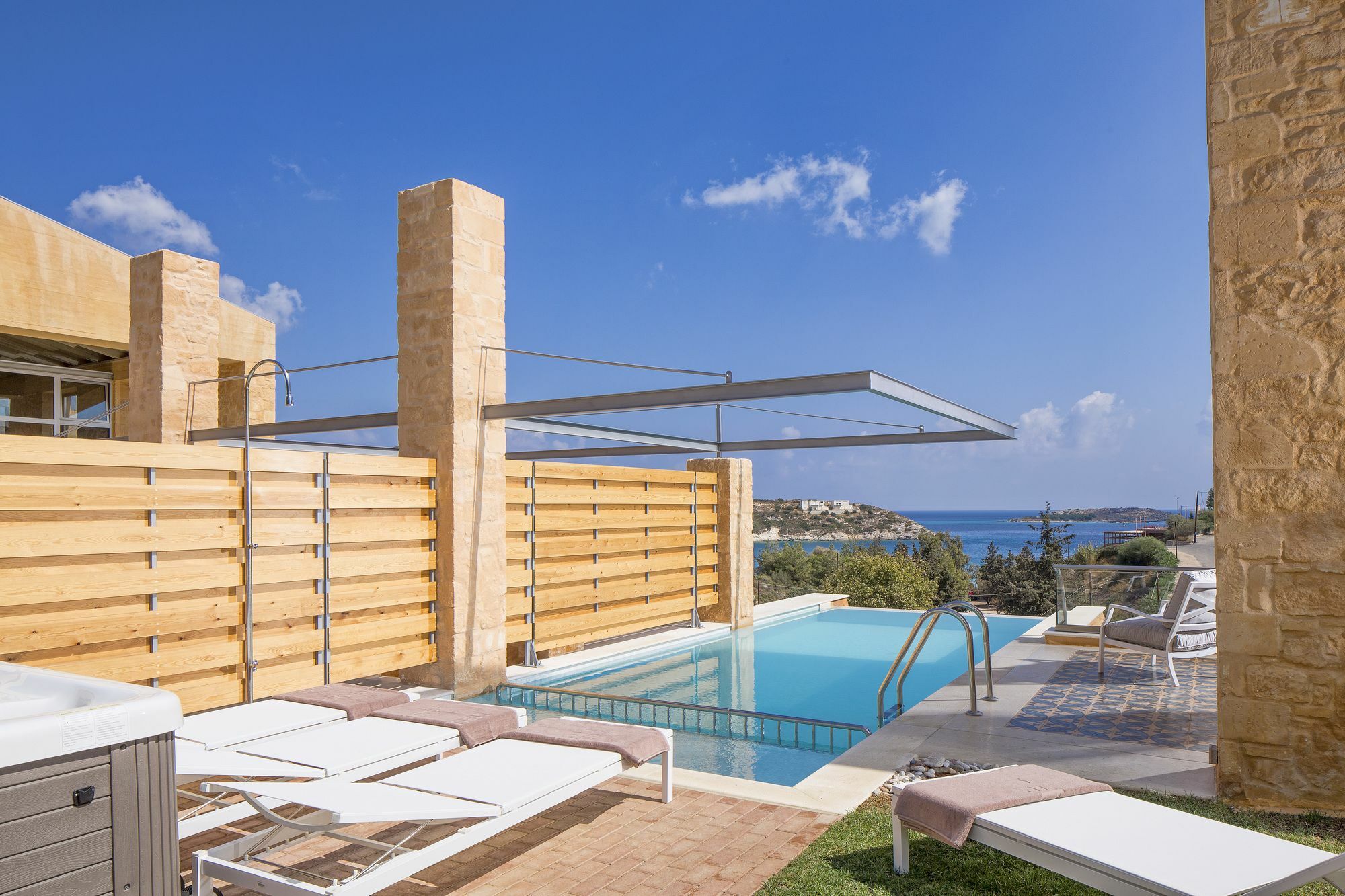 Olea Villas - Infinity Pool, Hot Tub, Sea Views Μαράθι Εξωτερικό φωτογραφία